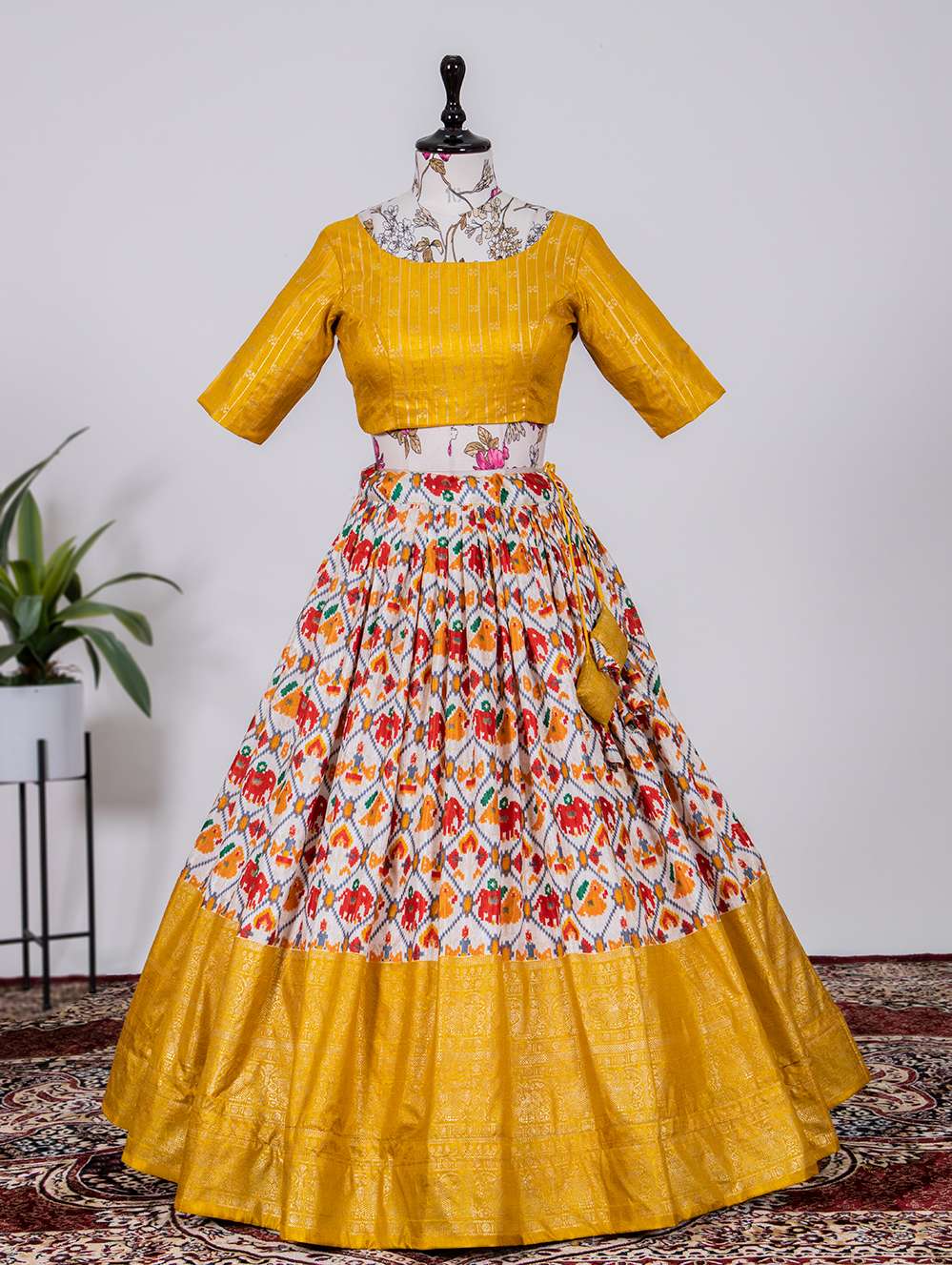 Soft Yellow Classic Dola Silk Lehenga Choli - PAHRAVA