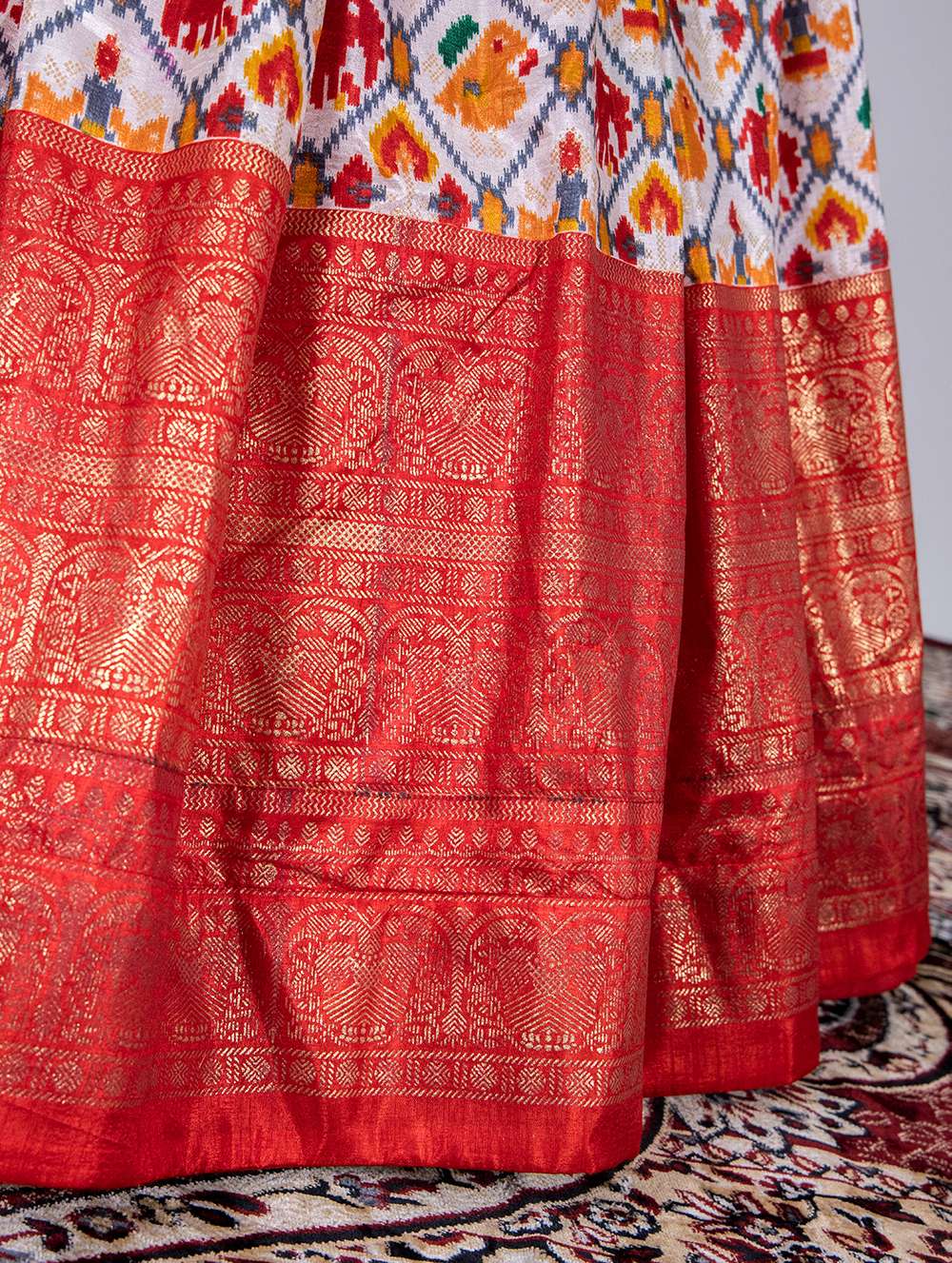 Ruby Red Classic Dola Silk Lehenga Choli - PAHRAVA