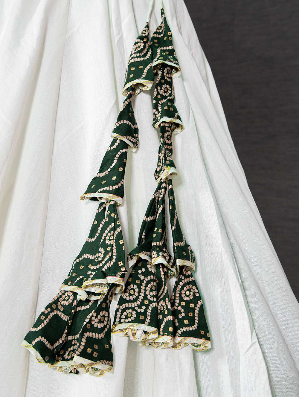 Traditional Green Elegant Cotton Lehenga Choli - PAHRAVA