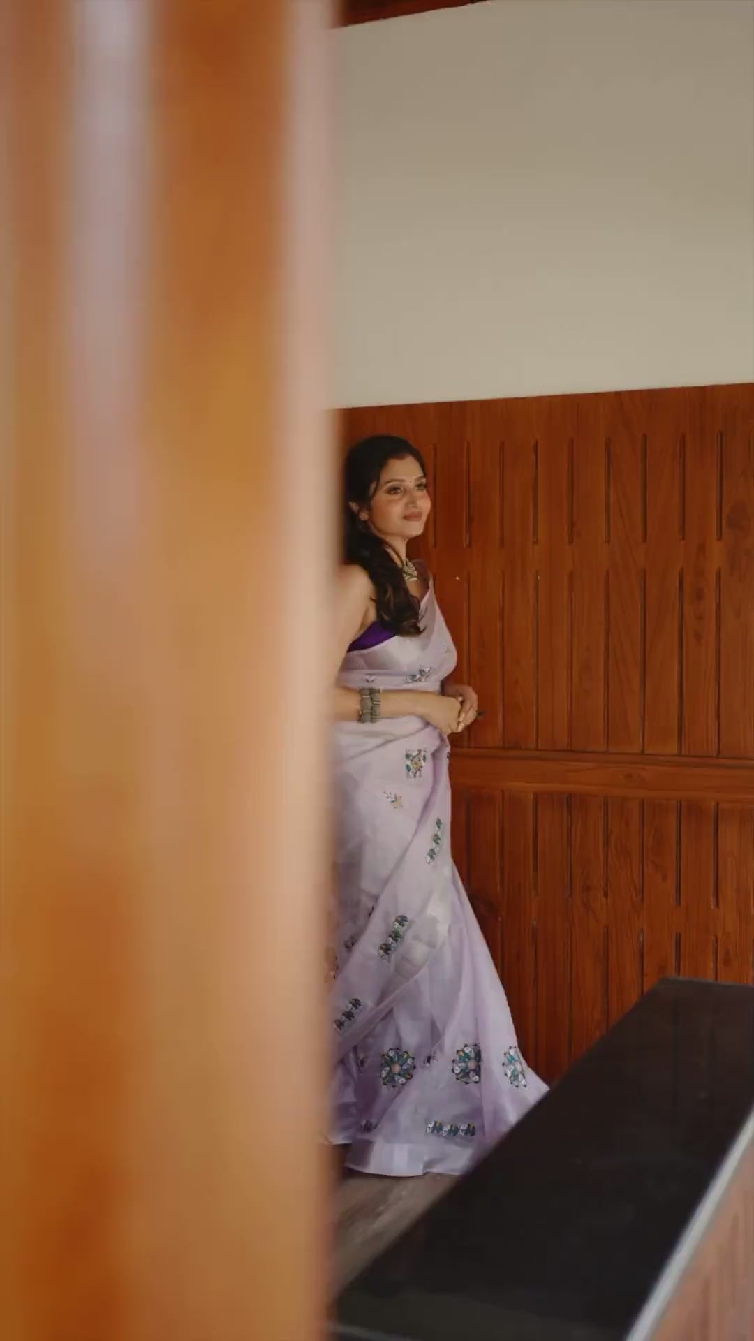 Pastel Purple Soft Kota Silk Saree.